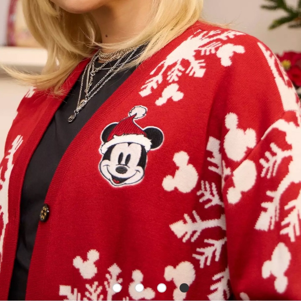 Her Universe Disney Mickey Mouse Snowflake Cardigan